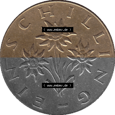 Österreich 1 / Ein Schilling 1959-2001, 1 Schilling 1963 (Stück 1), Edelweiß, Münze / Kursmünze aus Österreich Sammlung
