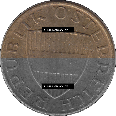 50 / Fünfzig Groschen Österreich in original Farbgebung von Scanner transparenten PNG 1959-2001, 50 Groschen 1969 (Stück 1),... Sammlung