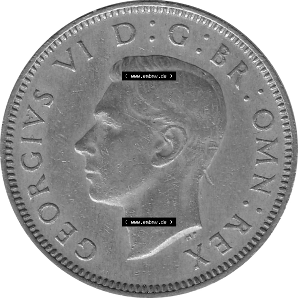 Grau bzw. s/w Münzen Großbritannien Umlaufmünzen Sammlung in PNG 1947-1948, 1 One Schilling - One Shilling, 1947-01 Sitzender gekrönter Löwe auf Krone (5) - Digitales... Sammlung Graustufen