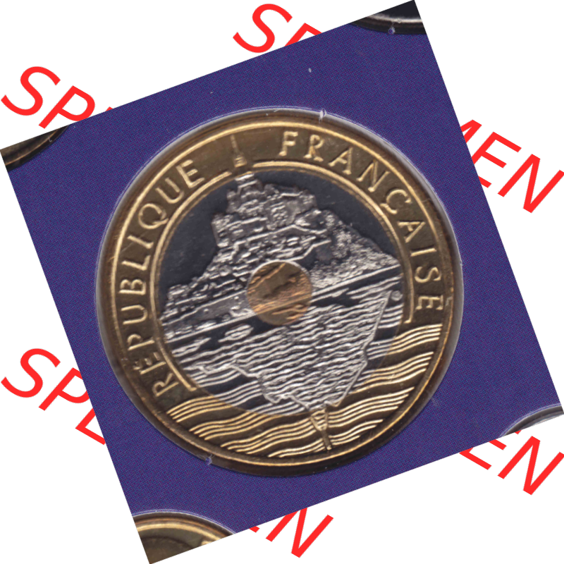 Münze Frankreich aus KMS Umlaufmünzen Sammlung in PNG 2000, 20 Francs (2) - Digitales Münzen-Bildmaterial einer französischen Francs Münze aus Frankreich aus KMS... Sammlung