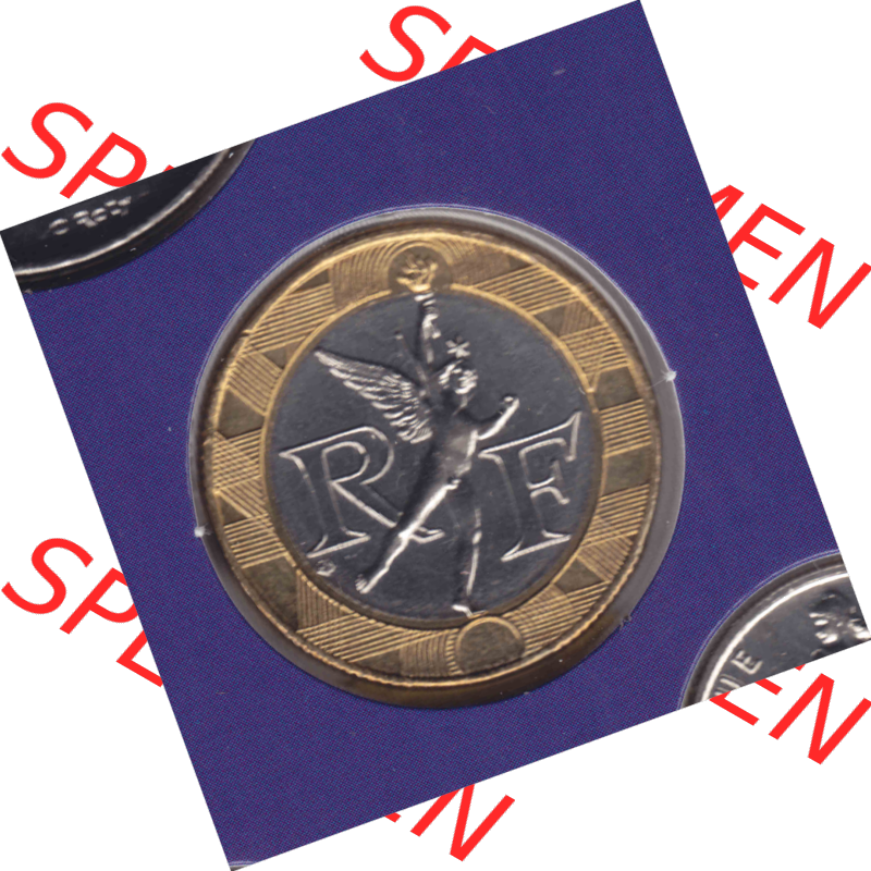Münze Frankreich aus KMS Umlaufmünzen Sammlung in PNG 2000, 10 Francs (2) - Digitales Münzen-Bildmaterial einer französischen Francs Münze aus Frankreich aus KMS... Sammlung
