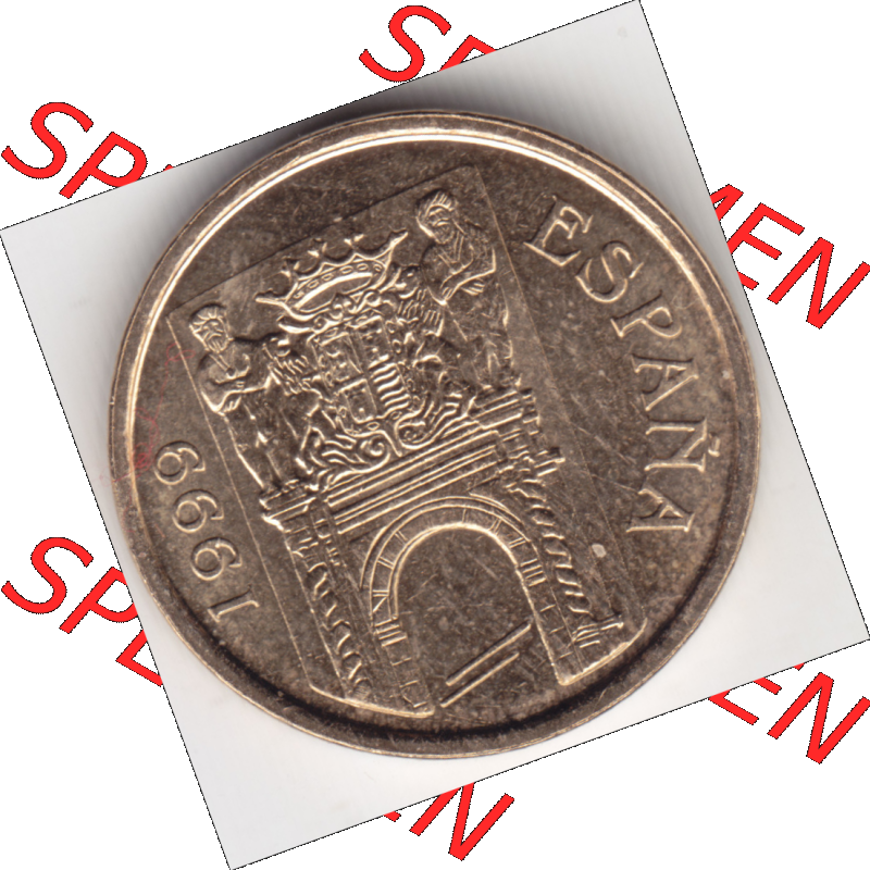 Münze Spanien / España Umlaufmünzen Sammlung in PNG 1999-1999, 5 Ptas, Peseten (2) - Digitales Münzen-Bildmaterial einer spanischen Münze aus Spanien... Sammlung