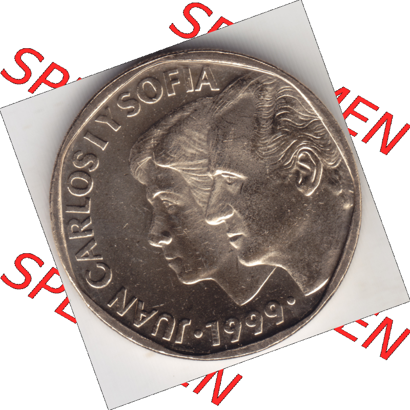 Münze Spanien / España Umlaufmünzen Sammlung in PNG 1993-2001, 500 PTAS, Peseten (2) - Digitales Münzen-Bildmaterial einer spanischen Münze aus Spanien... Sammlung