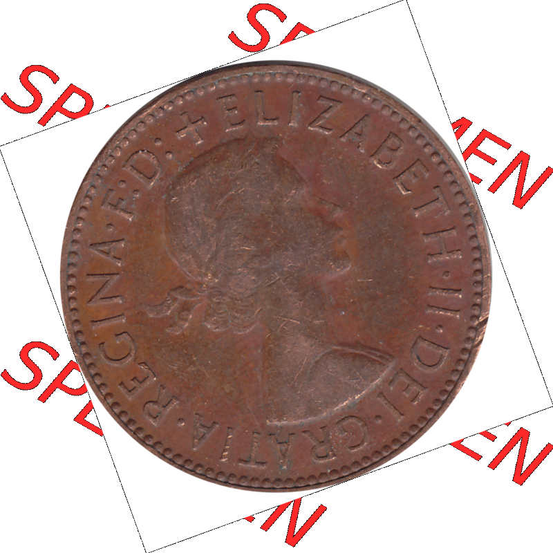 Münzen Großbritannien Umlaufmünzen Sammlung in PNG 1954-1970, Half Penny, Halber Pence 1963-01, Elisabeth II. (5) - Digitales Münzen-Bildmaterial... Sammlung