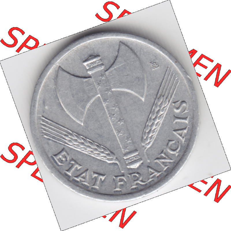 Münze Frankreich Umlaufmünzen Sammlung in PNG 1942-1944, 50 Centimes, Cent 1942 (2) - Digitales Münzen-Bildmaterial einer französischen Francs Münze aus Frankreich... Sammlung