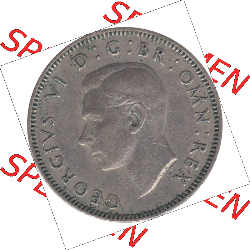 Münzen Großbritannien Umlaufmünzen Sammlung in PNG 1947-1948, 1 One Schilling - One Shilling, 1948-05 Stehender gekrönter Löwe auf Krone (5) - Digitales... Sammlung