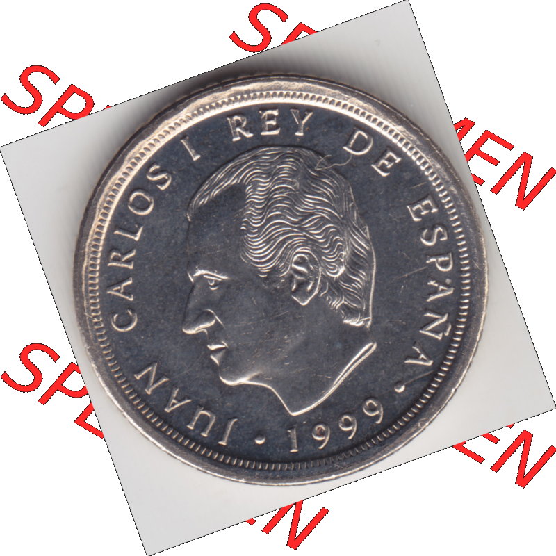 Münze Spanien / España Umlaufmünzen Sammlung in PNG 1998-2000, 10 Pesetas, Peseten (2) - Digitales Münzen-Bildmaterial einer spanischen Münze aus Spanien... Sammlung