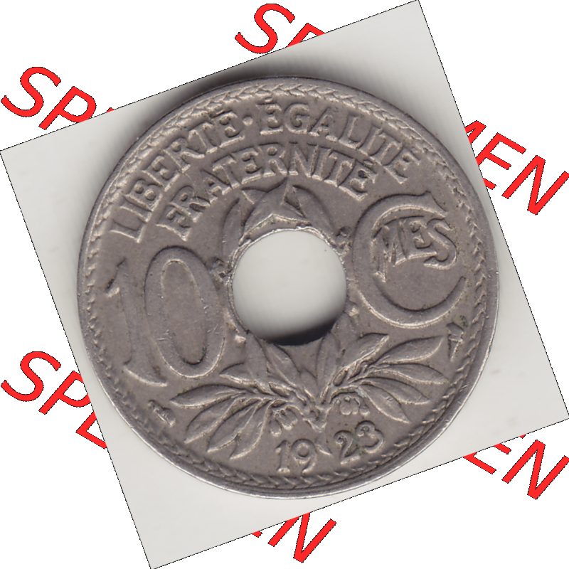 Münze Frankreich Umlaufmünzen Sammlung in PNG 1917-1938, 10 Centimes, 10 CMES EGALITÉ FRATERNITÉ LIBERTÉ 1923-1 (2) - Digitales Münzen-Bildmaterial... Sammlung