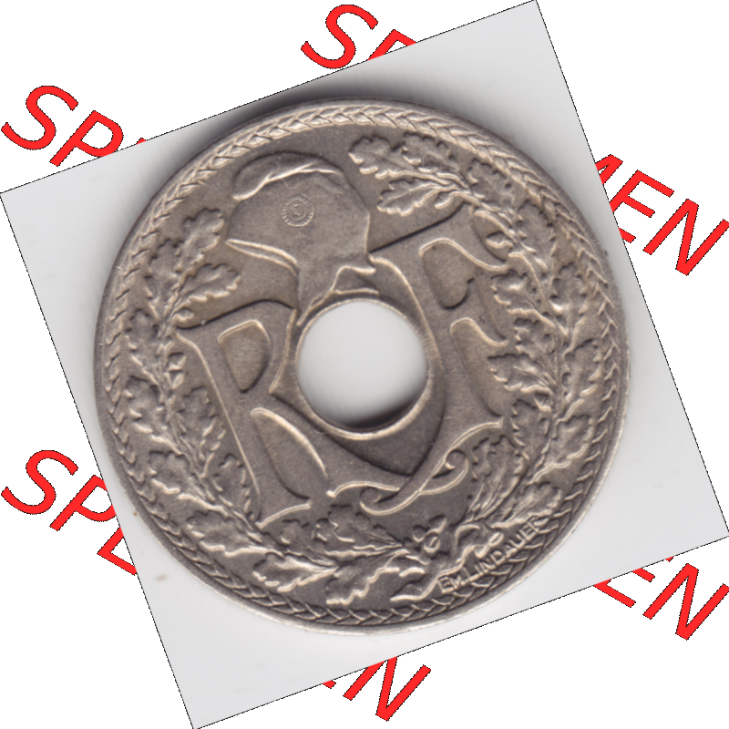 Münze Frankreich Umlaufmünzen Sammlung in PNG 1938-1939, 10 Centimes, Cent 1939 (2) - Digitales Münzen-Bildmaterial einer französischen Francs Münze aus Frankreich... Sammlung