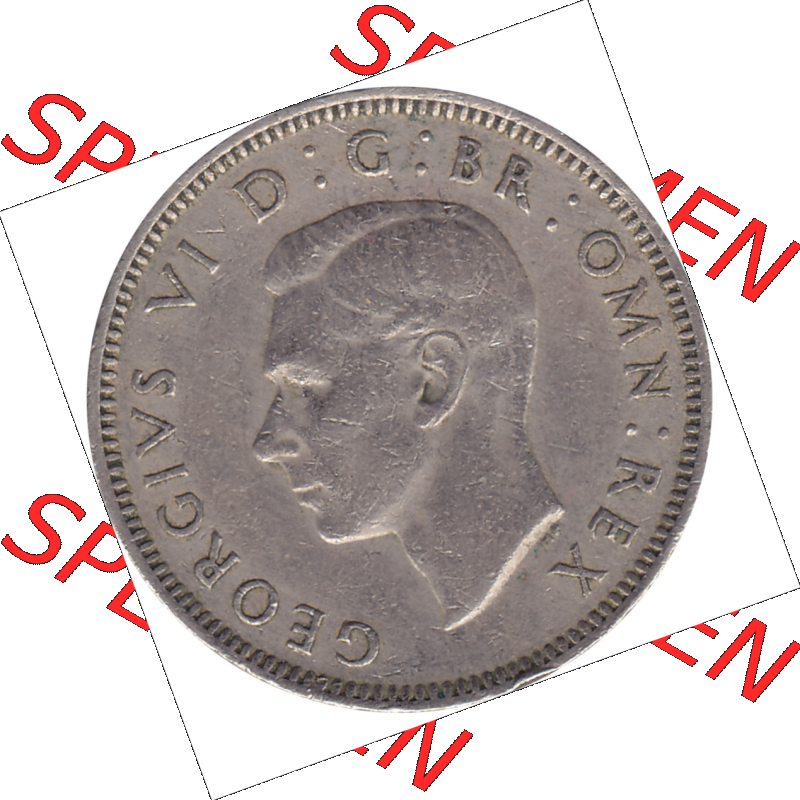 Münzen Großbritannien Umlaufmünzen Sammlung in PNG 1947-1948, 1 One Schilling - One Shilling, 1948-10 Sitzender gekrönter Löwe auf Krone (5) - Digitales... Sammlung