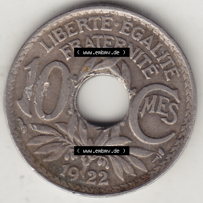Münze Frankreich Umlaufmünzen Sammlung in PNG 1917-1938, 10 Centimes, 10 CMES EGALITÉ FRATERNITÉ LIBERTÉ 1922-2 (2) - Digitales Münzen-Bildmaterial... Sammlung