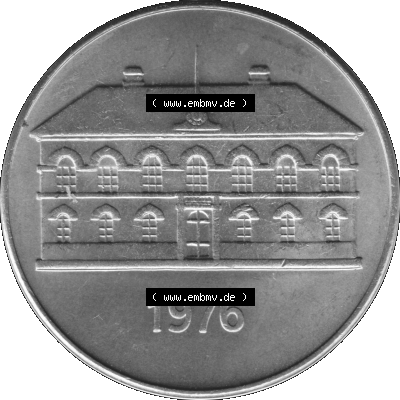 Alte Münze Island Umlaufmünze 1970-1980, 50 Krönur, Fünfzig Kronen 1976-01 Graustufen. Vorderseite in Graustufen der Münze aus Island auf einen digitalen PNG-Bild... Sammlung