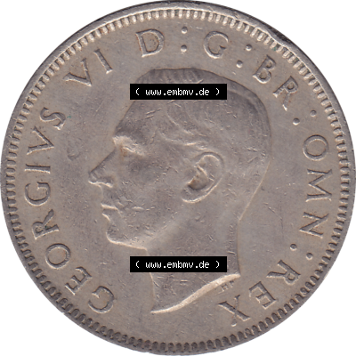 Münzen Großbritannien Umlaufmünzen Sammlung in PNG 1947-1948, 1 One Schilling - One Shilling, 1948-06 Stehender gekrönter Löwe auf Krone (5) - Digitales... Sammlung