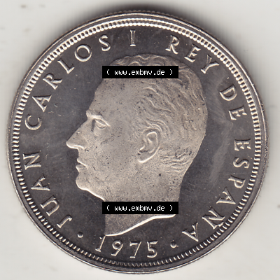 Münze Spanien / España Umlaufmünzen Sammlung in PNG 1975-1980, 5 PTAS Peseten, 1977 (Stück 1) (1) - Digitales Münzen-Bildmaterial... Sammlung
