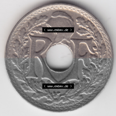 Münze Frankreich Umlaufmünzen Sammlung in PNG 1917-1938, 10 Centimes, Cent 1933 (2) - Digitales Münzen-Bildmaterial einer französischen... Sammlung