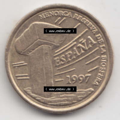 Münze Spanien / España Umlaufmünzen Sammlung in PNG 1997-1997, 5 Peseten (2) - Digitales Münzen-Bildmaterial einer spanischen... Sammlung