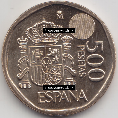 Münze Spanien / España Umlaufmünzen Sammlung in PNG 1993-2001, 500 PTAS, Peseten (1) - Digitales Münzen-Bildmaterial einer... Sammlung
