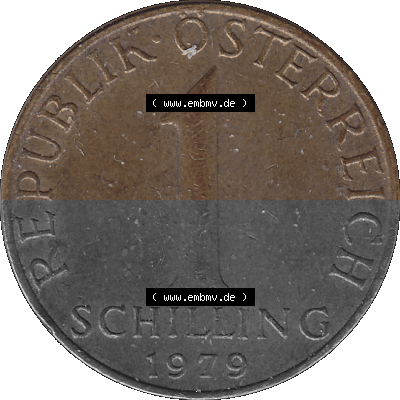 Österreich 1 / Ein Schilling 1959-2001, 1 Schilling 1979 (Stück 3) Sammlung