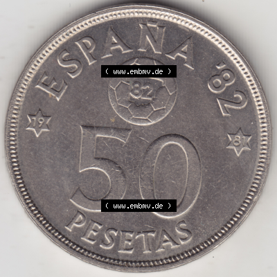 Münze Spanien / España Umlaufmünzen Sammlung in PNG 1980-1992, 50 Pesetas - Peseten 1979 (1) - Digitales Münzen-Bildmaterial... Sammlung