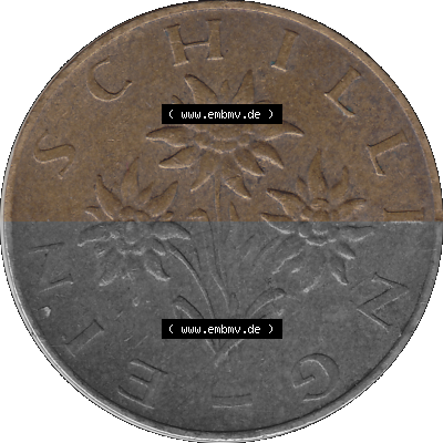 Österreich 1 / Ein Schilling 1959-2001, 1 Schilling 1976 (Stück 2) Sammlung