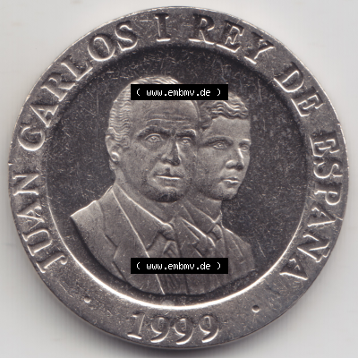 Münze Spanien / España Umlaufmünzen Sammlung in PNG 1998-2000, 200 PTAS, Peseten (2) - Digitales Münzen-Bildmaterial einer... Sammlung