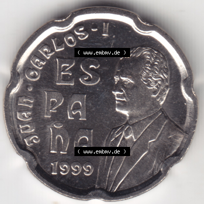 Münze Spanien / España Umlaufmünzen Sammlung in PNG 1998-2000, 50 Ptas, Peseten (2) - Digitales Münzen-Bildmaterial einer... Sammlung