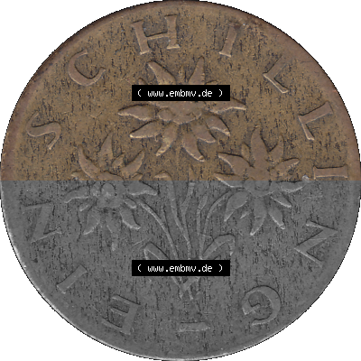 Österreich 1 / Ein Schilling 1959-2001, 1 Schilling 1961 (Stück 1) Sammlung