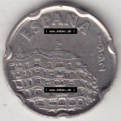 Münze Spanien / España Umlaufmünzen Sammlung in PNG 1992-1992, 50 PTAS - Peseten (2) - Digitales Münzen-Bildmaterial einer... Sammlung