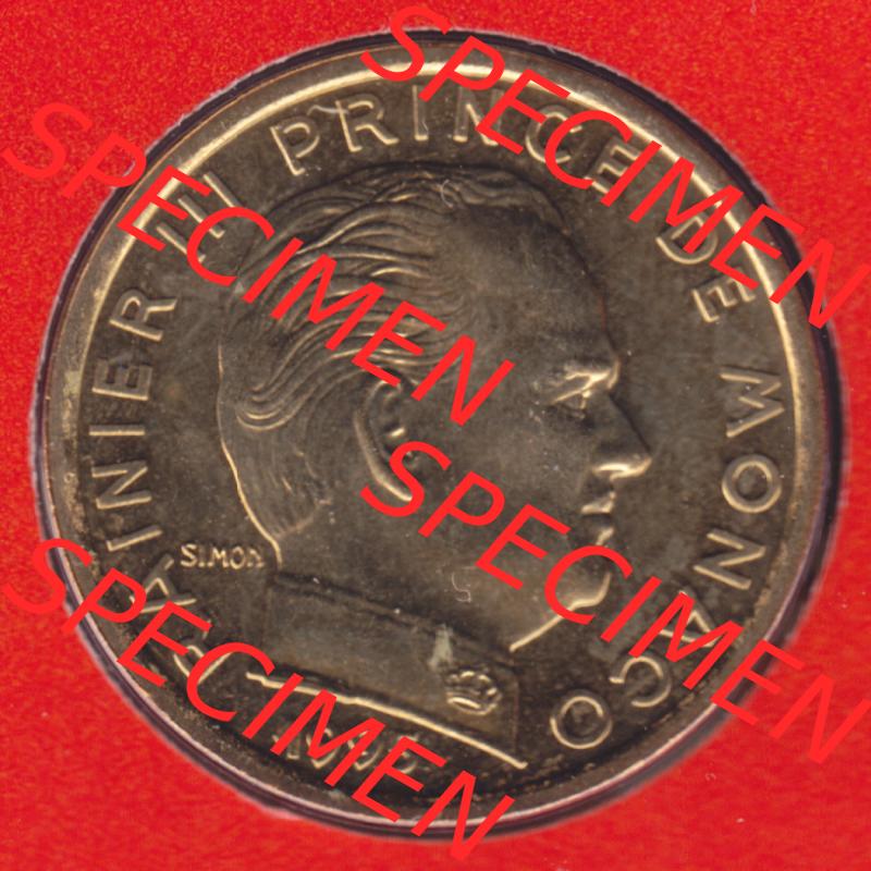 Monaco Umlaufmünzen vor Euro: 1962-1995, 10 Centimes (2) Sammlung