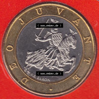 Monaco Umlaufmünzen vor Euro: 1989-2000, 10 Francs (2) Sammlung