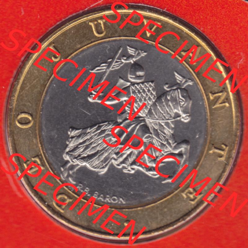 Monaco Umlaufmünzen vor Euro: 1989-2000, 10 Francs (2) Sammlung