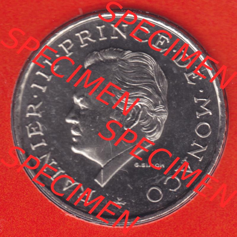 Monaco Umlaufmünzen vor Euro: 1995-1995, 2 Francs (2) Sammlung