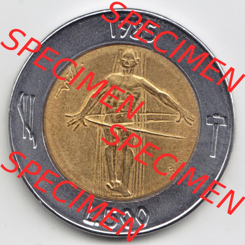 San Marino vor Euro 1985-1985, 500 Lire Gedenkmünze aus San Marino zum Ausgabethema, Drogenkrieg (1) Sammlung