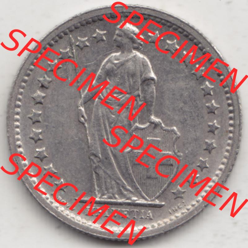 Münzen Schweiz 1968-1982, 1/2 Franken mit Münzzeichen / Mzz. B 1969 III, Münzen Vorderseite als Bildmaterial Sammlung