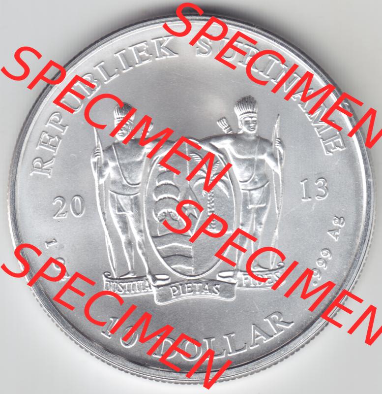 Silbermünzen Suriname1 Unze 2013 (2) Sammlung