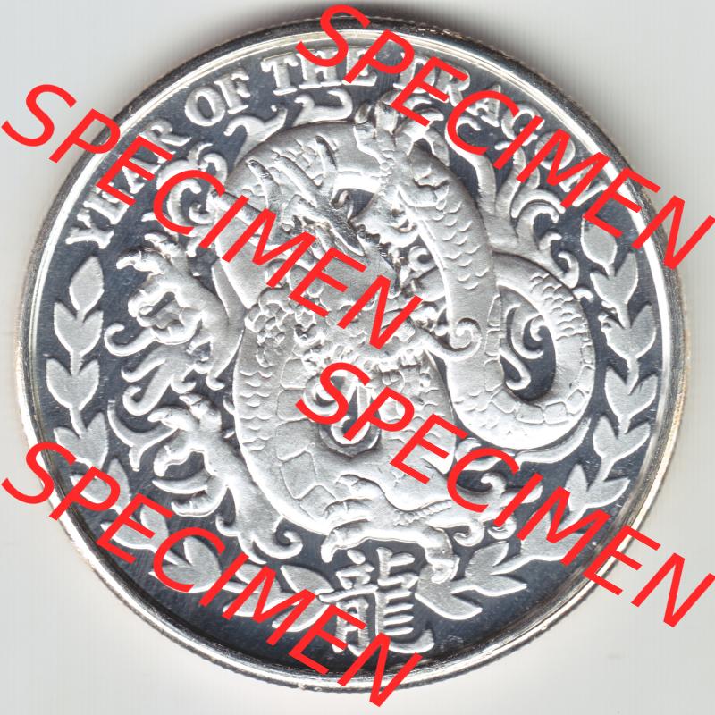 Silbermünzen Somaliland 1 Unze 2012 Jahr des Drachens (1) Sammlung