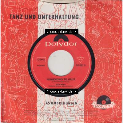 BRD Schlager (Singles), Polydor Records, Peter Rubin mit Azzurro und Nirgenswo zu Haus. Die Vinyl Single Schallplatten wurden hier im online Katalog als Datensatz hochladen.... Sammlung