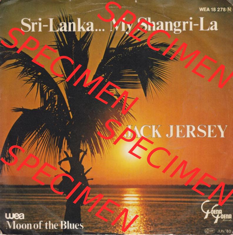 Rock & Pop, WEA Records 1980, Jack Jersey mit Sri-Lanka... My Shangri-La. WEA Records Single Vinyl-Schallplatten - Bilder der BRD hier im online Katalog als... Sammlung