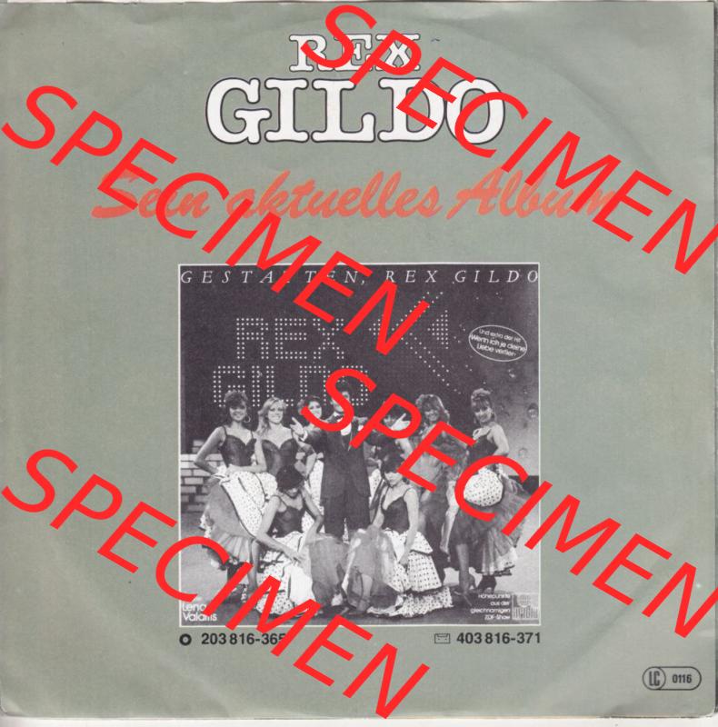 BRD Schlager (Singles), Ariola Records, Rex Gildo mit Wenn du mich brauchst und Leb. Die Vinyl Single Schallplatten wurden hier im online Katalog als Datensatz hochladen.... Sammlung