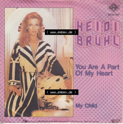 Heidi Brühl, You Are A Part Of My Heart, My Child Sammlung
