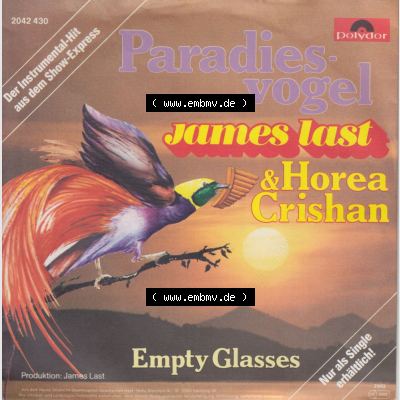 BRD Schlager (Singles), Polydor Records 1982, James Last und Horea Crishan mit Paradiesvogel und Empty Glasses. Vinyl-Schallplatten hier im online Katalog als Bildmaterial... Sammlung