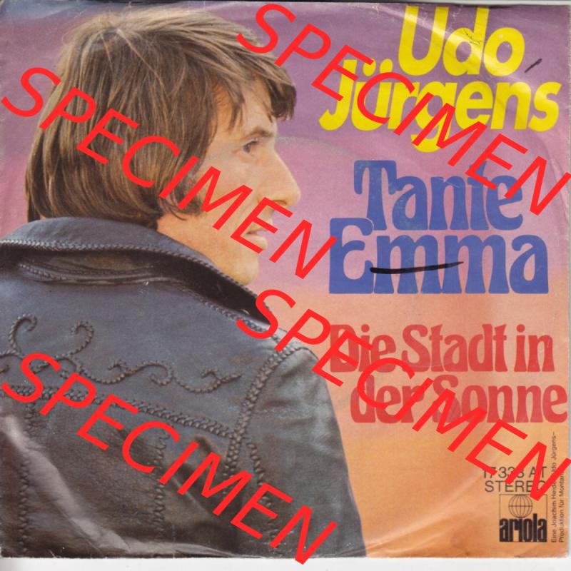 Schlager (Singles), Ariola Records 1975, Udo Jürgens mit Tante Emma (1) Sammlung
