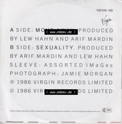 Culture Club, Move Away, Sexuality Sammlung
