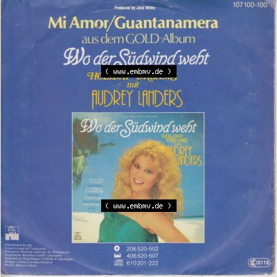 BRD, Rock & Pop (Singles) Ariola Records 1984, Audrey Landers und Camilo Sesto mit Mi Amor und Guantanamera. Die Vinyl Single Schallplatten wurden hier im online Katalog... Sammlung