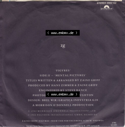 Zaine Griff, Figvres, Mental Pictvers Sammlung
