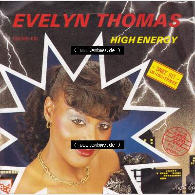 BRD, Electronics (Singles) Ariola Records 1984, Evelyn Thomas mit High Energy und High Energy (Instrumental Dub). Vinyl-Schallplatten hier im online Katalog als Bildmaterial... Sammlung