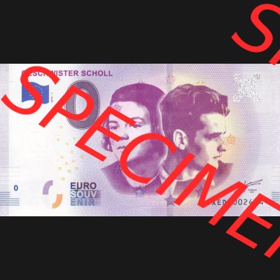 0-Euro Souvenirscheine Deutschland 2018-1, XEDL, Geschwister Scholl (1) Sammlung