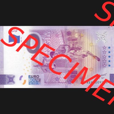 0-Euro Souvenirscheine Deutschland 2022-TN, Fußball-WM in Katar XEQA, Tunesien - Tunisia (1) Sammlung