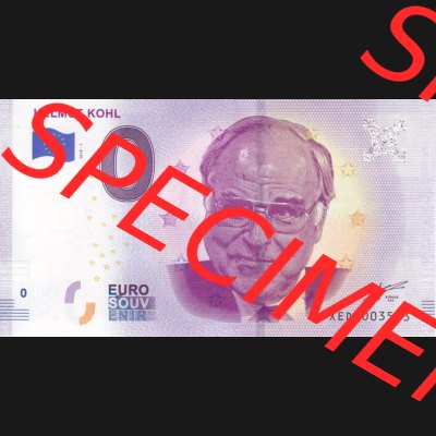 0-Euro Souvenirscheine Deutschland 2018-1, XEDM, Helmut Kohl (1) Sammlung