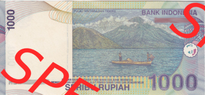 Banknote Asien Indonesien 2009, 1000 Rupiah (2) Sammlung